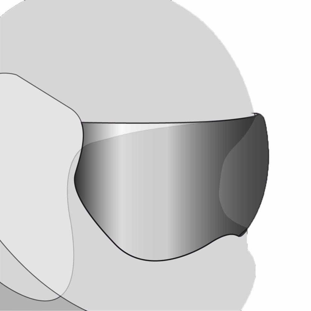 Ecran Roof Desmo | Visière teintée ou iridium Iridium Argent