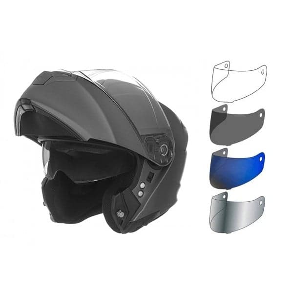 VISIÈRE TEINTÉE ET IRIDIUM POUR CASQUE NOX N960 Fumé foncé