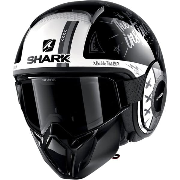 Casque Shark Street Drak Tribute list: Noir & Blanc|Noir|Blanc|Gris|Rouge|Jaune|Bleu|Multicolore
