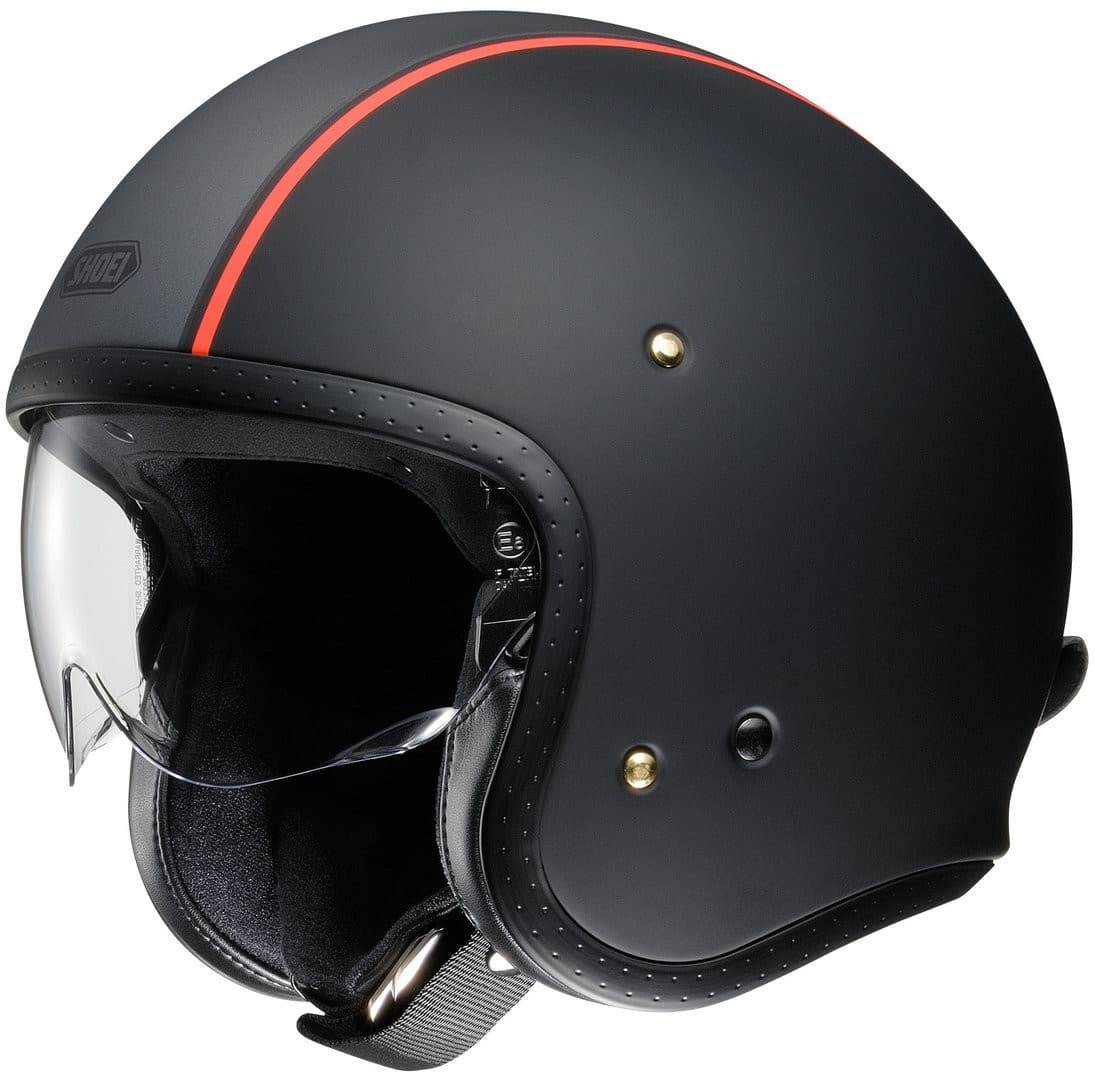 Casque Jet Shoei JO Carburettor list: Noir|Noir|Marron|Bleu