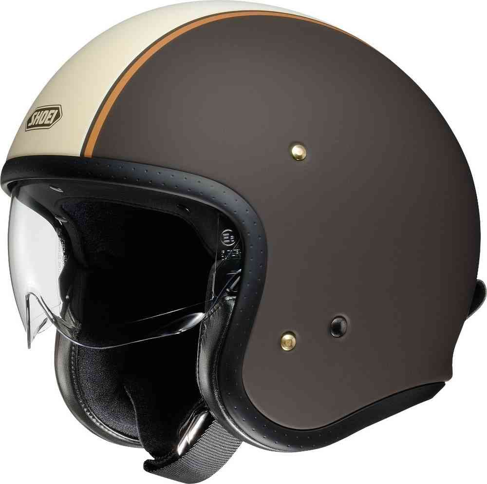 Casque Jet Shoei JO Carburettor list: Marron|Noir|Marron|Bleu