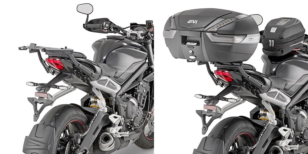 Support Top Case Givi Triumph Street Triple | 2017 à 2020