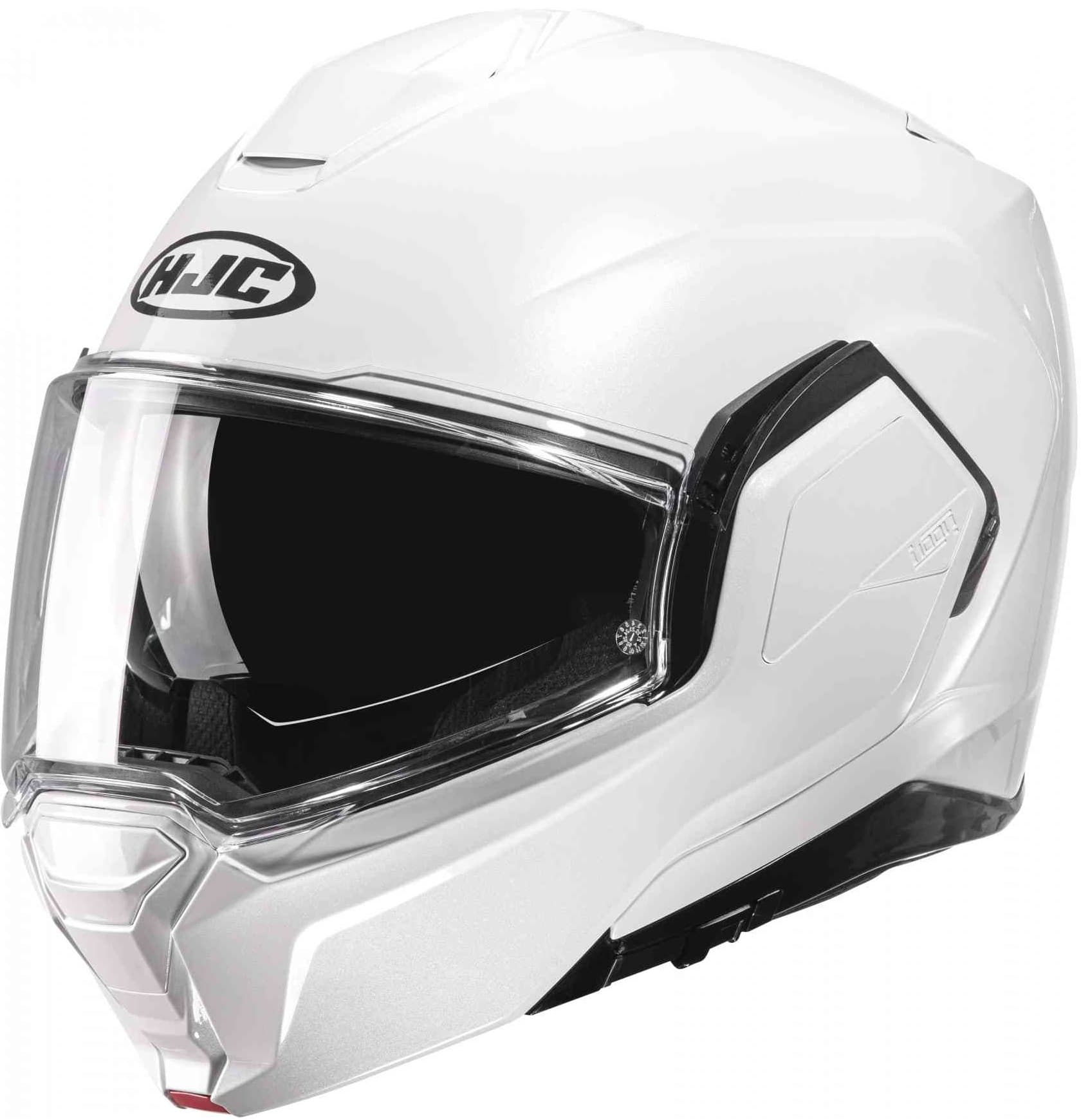 Casque HJC I100 list: Blanc|Noir|Blanc|Gris