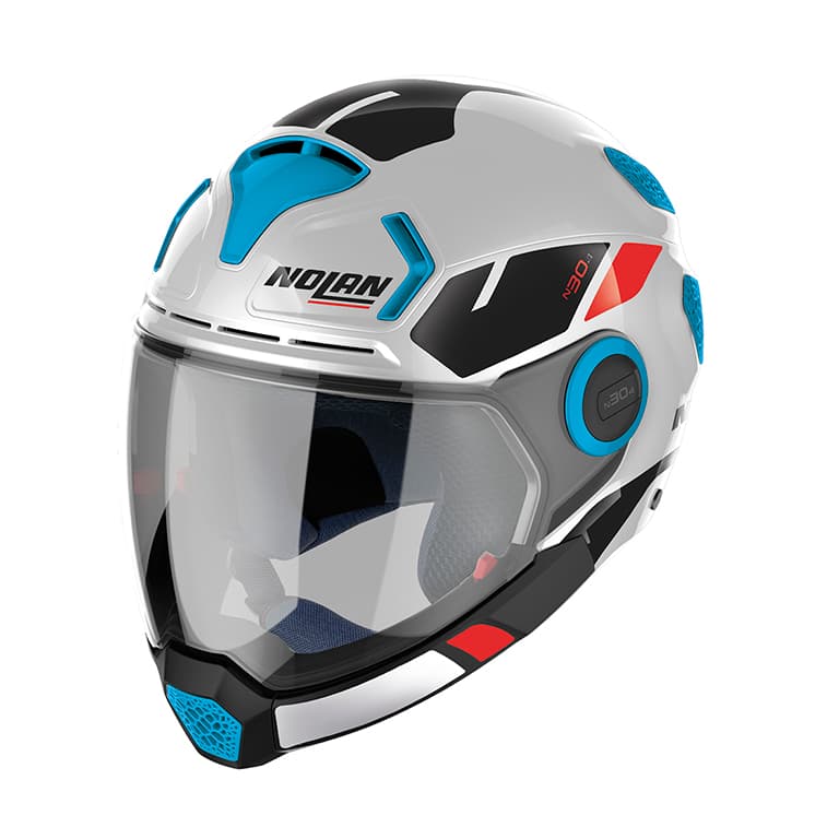 Casque Modulable Nolan N304 Blazer list: Blanc|Noir|Blanc|Rouge|Bleu