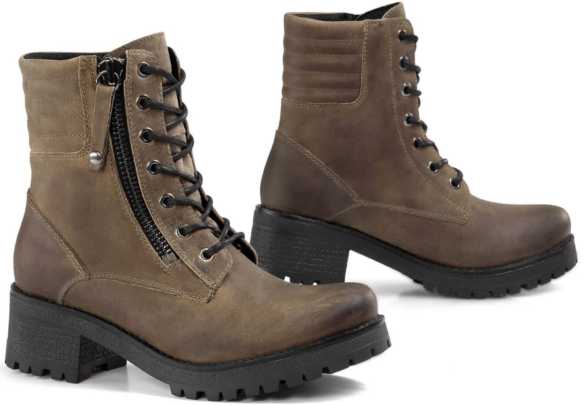 Bottes de Moto Femme Falco Misty list: Kaki|Noir|Marron|Vert