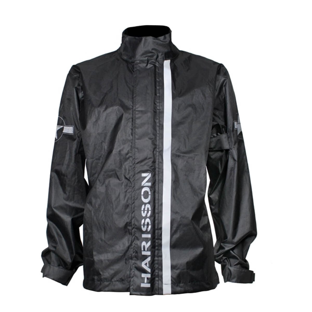 Veste de Pluie Moto Harisson Superlight Noir list: Noir|Noir