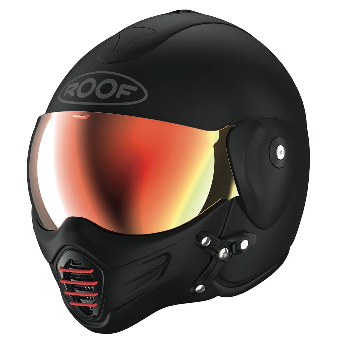 Casque Roof RO9 Roadster IRON Iridium Rouge
