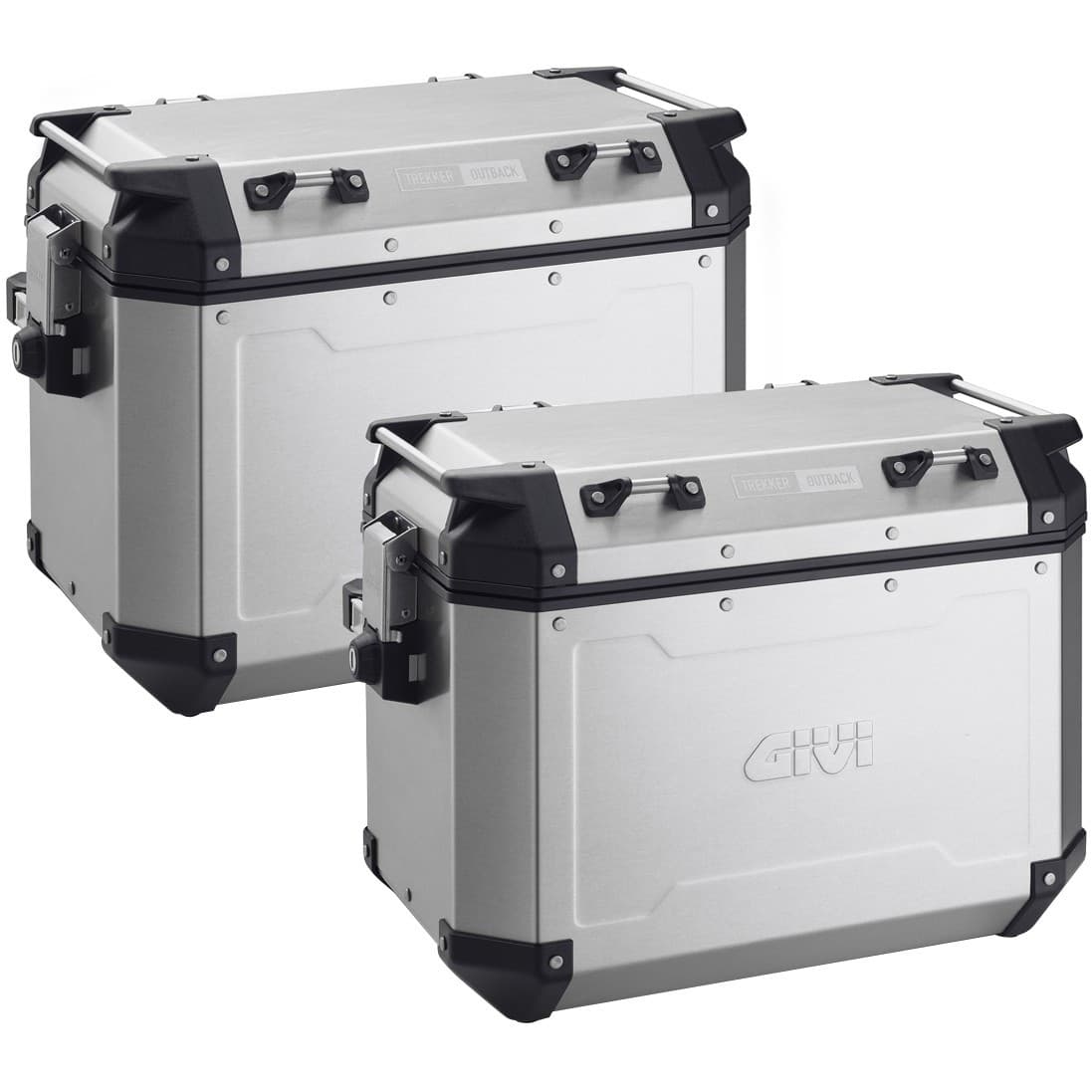 Paire de Valises Latérales Trekker 37 Litres - Noir ou Aluminium list: Aluminium |Noir|Gris