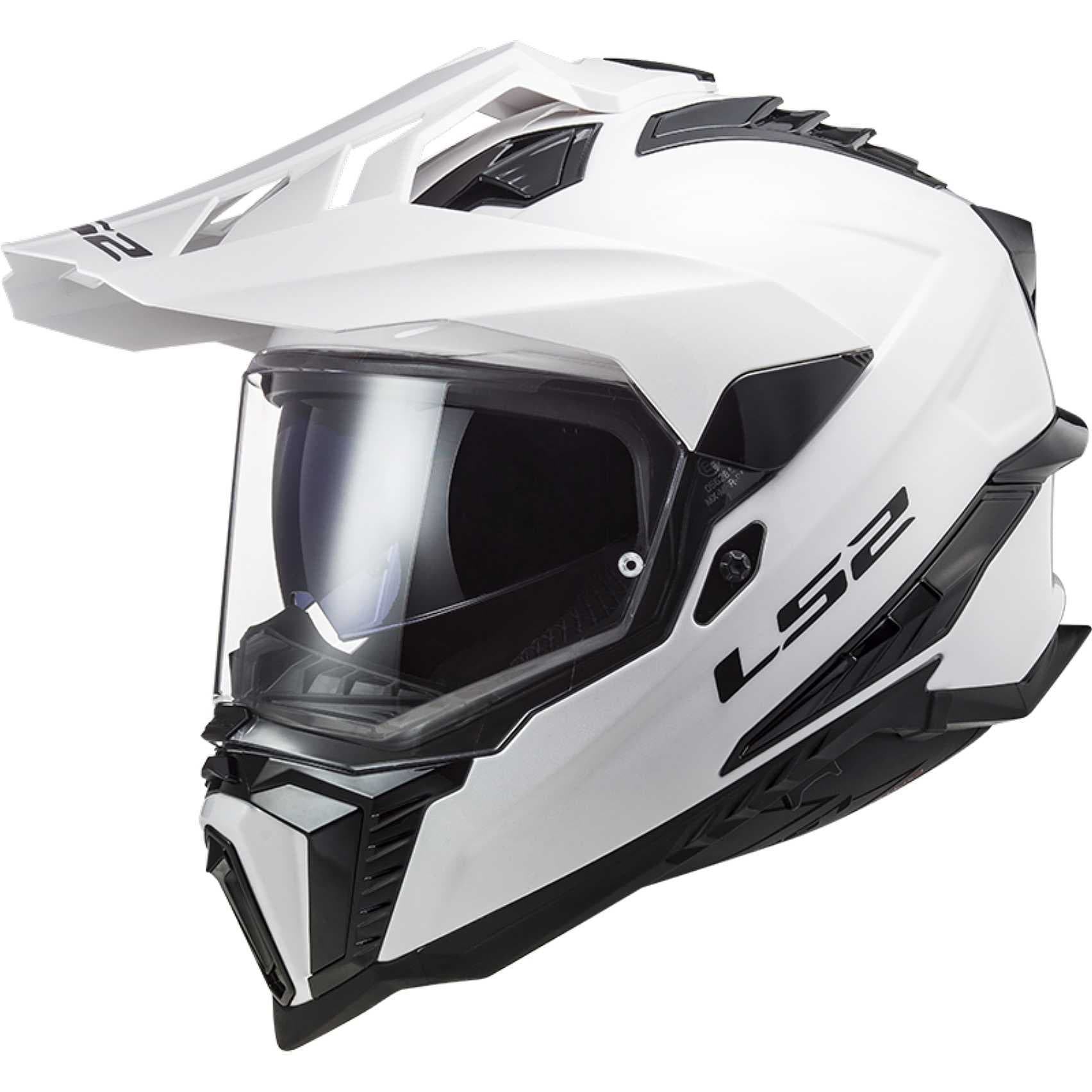 Casque LS2 MX701 Explorer list: Blanc|Noir|Blanc