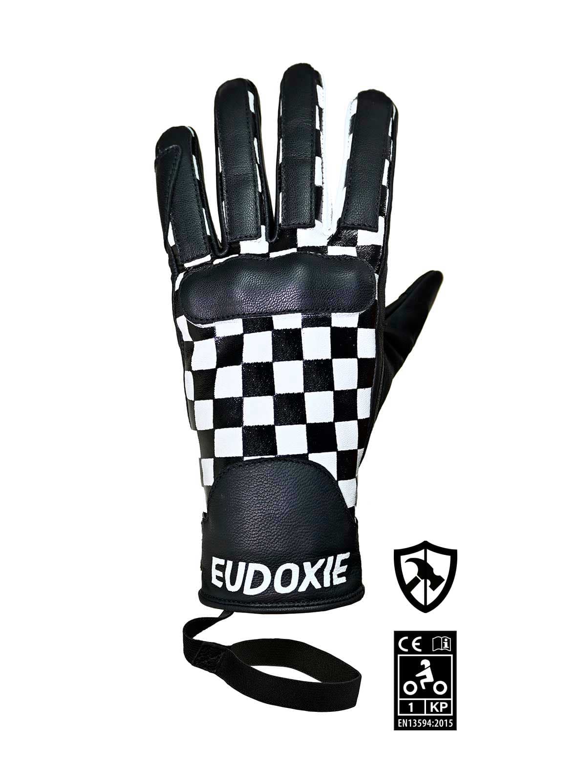 Gants Moto Femme Eudoxie Homologués list: Noir & Blanc|Noir|Blanc|Rose|Or|Multicolore