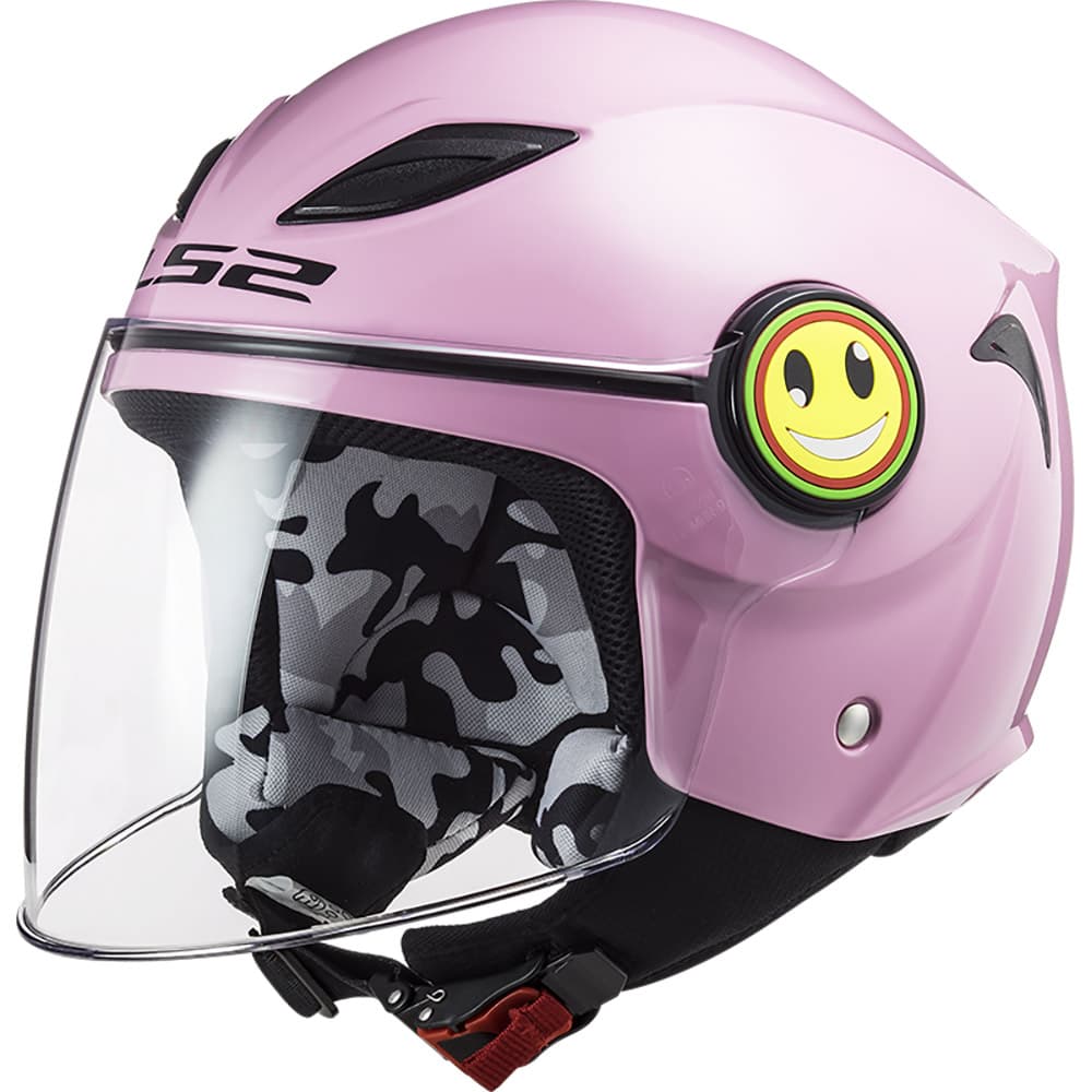 Casque LS2 Funny OF602 | Casque Moto Enfant list: Rose|Blanc|Rouge|Jaune|Vert|Rose|Multicolore
