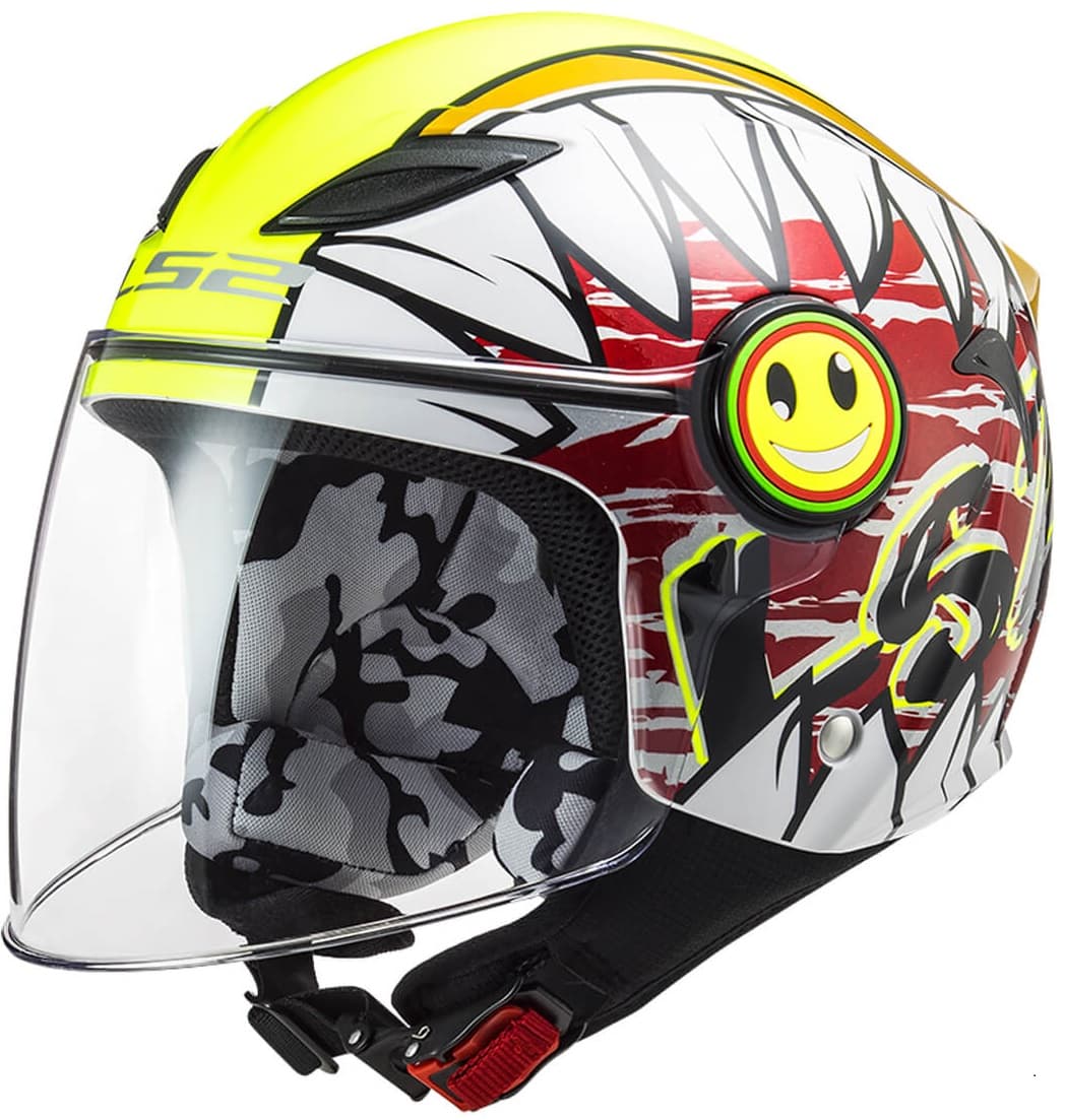 Casque LS2 Funny OF602 | Casque Moto Enfant list: Jaune / Blanc|Blanc|Rouge|Jaune|Vert|Rose|Multicolore