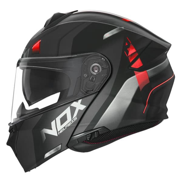 Casque Modulable Nox N960 list: Noir / Rouge|Noir|Blanc|Gris|Rouge|Jaune|Bleu|Multicolore
