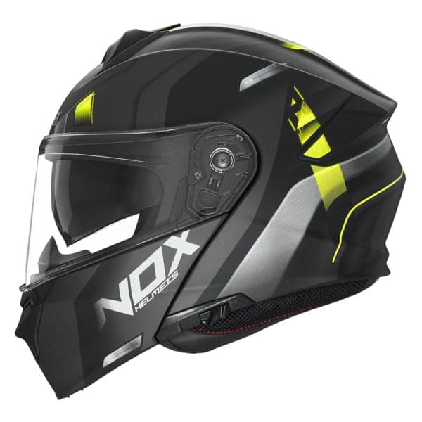 Casque Modulable Nox N960 list: Noir / Jaune Fluo|Noir|Blanc|Gris|Rouge|Jaune|Bleu|Multicolore