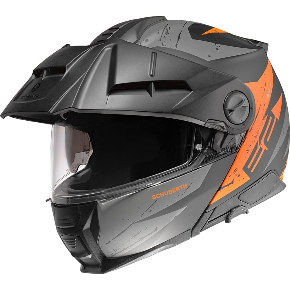 Casque Modulable Schuberth E2 Explorer list: Noir / Orange|Noir|Blanc|Rouge|Orange|Bleu|Multicolore