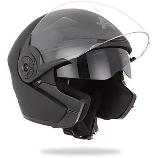 Casque Awax Open Elite | Casque Jet à Petit Prix list: Noir Mat|Noir