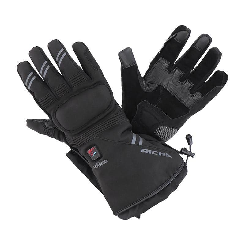 Gants Chauffants Richa Inferno v12 list: Noir|Noir