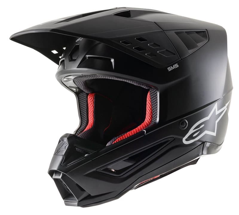 Casque Cross Alpinestars SM5 - ECE 22.06 list: Noir Mat|Noir|Blanc|Rouge|Jaune|Bleu|Multicolore