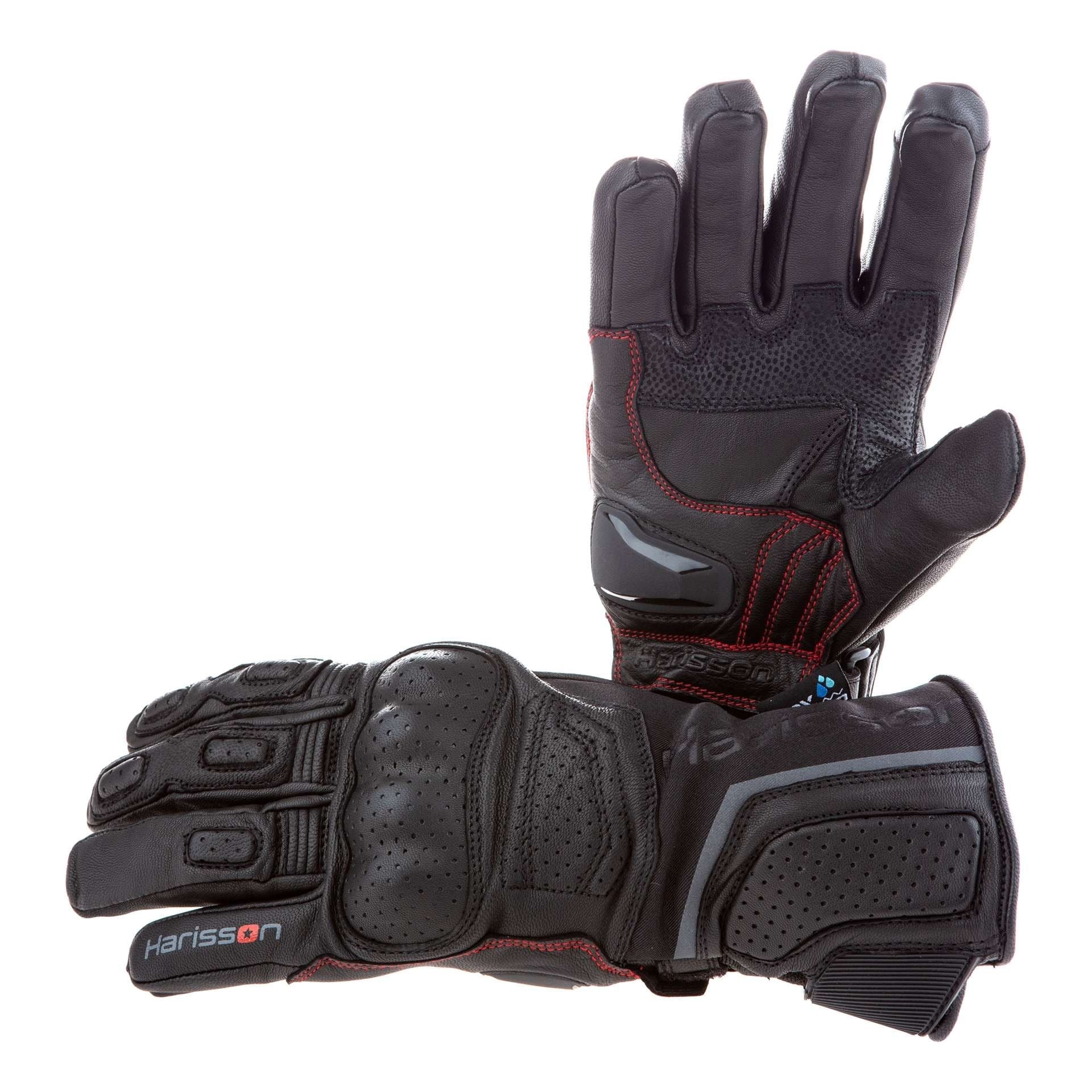 Gants Cuir Harisson Assen list: Noir|Noir