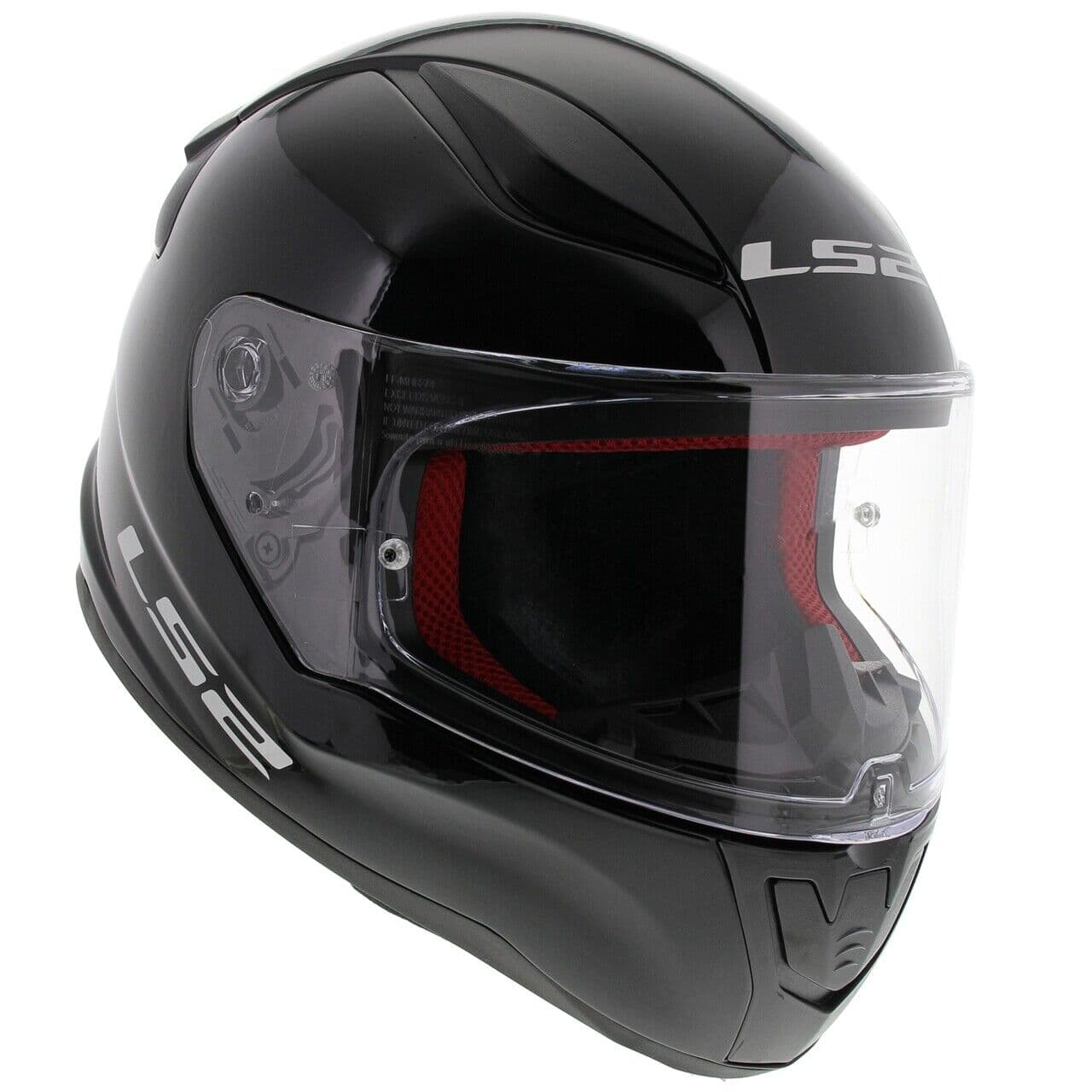 Casque Enfant Moto LS2 Rapid list: Noir Brillant|Noir