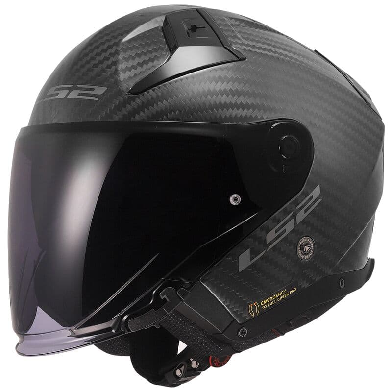Casque LS2 Infinity 2 Carbon list: Noir Mat|Noir|Carbone
