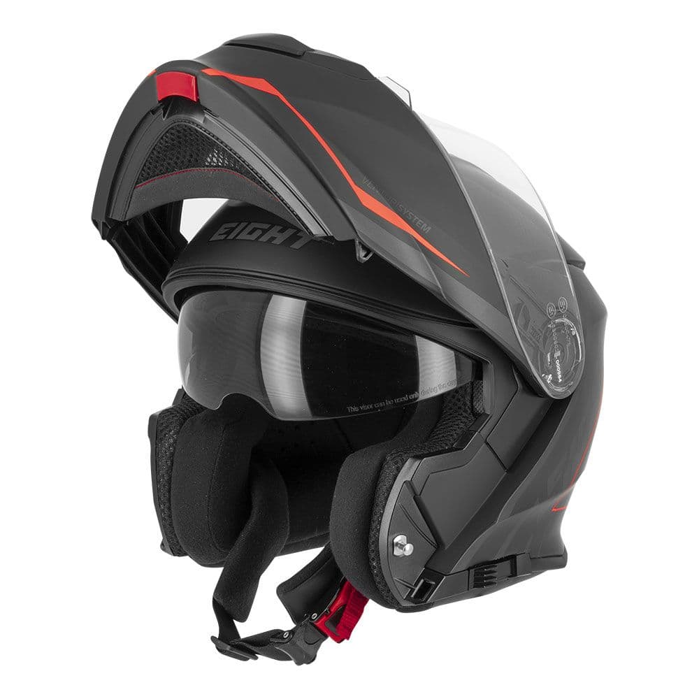 Casque Modulable Eight Dual Face list: Noir / Rouge|Noir|Rouge|Jaune|Bleu|Multicolore