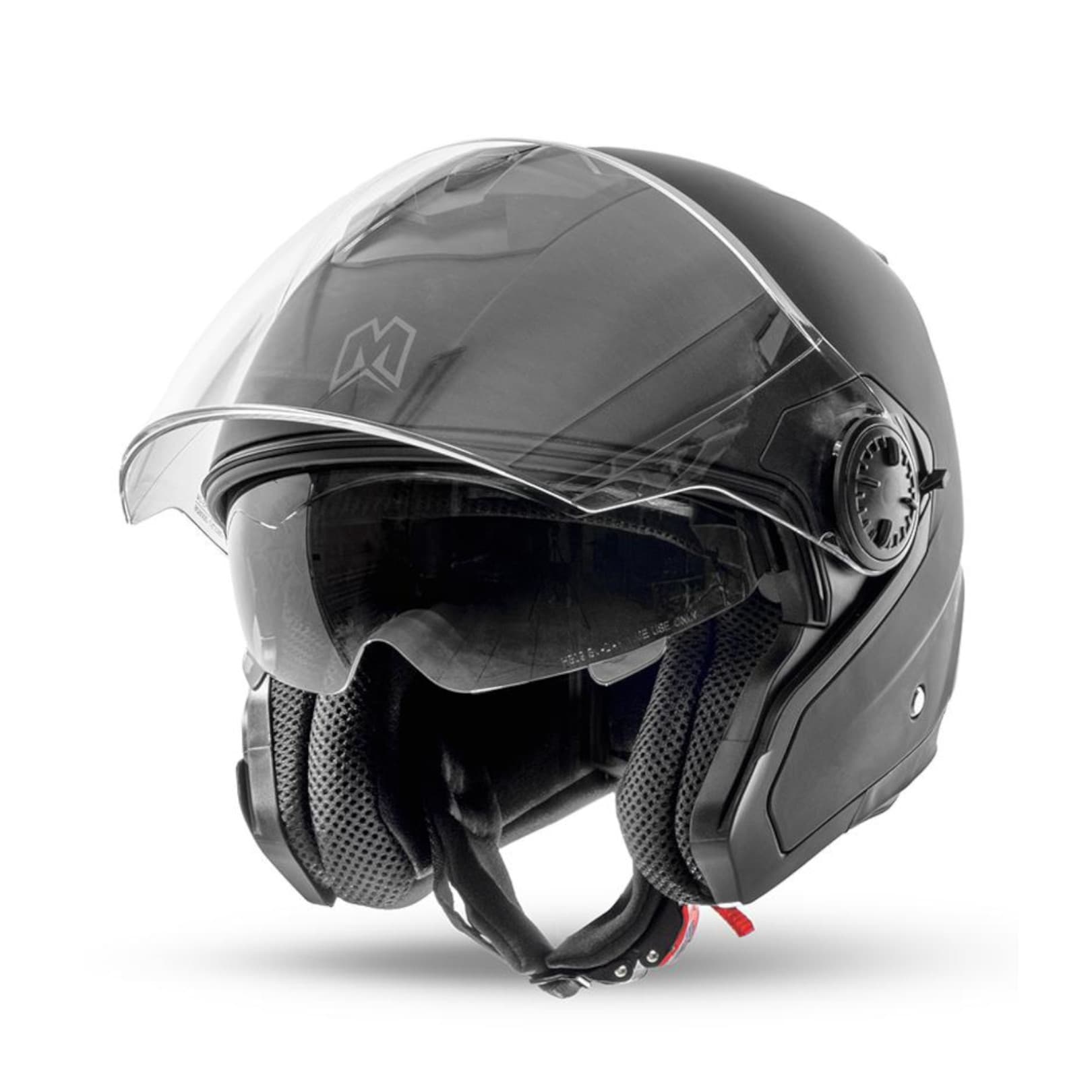 Casque Jet Maxxe M40 list: Noir Mat|Noir