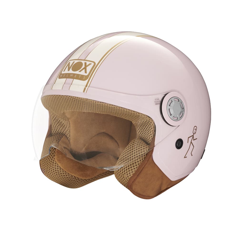 Casque Jet Nox N210 Evo list: Rose|Noir|Blanc|Gris|Rouge|Vert|Bleu|Rose|Or|Multicolore