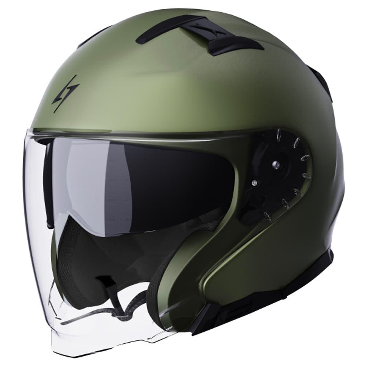 Casque Jet Stormer Rival list: Kaki|Noir|Blanc|Gris|Vert