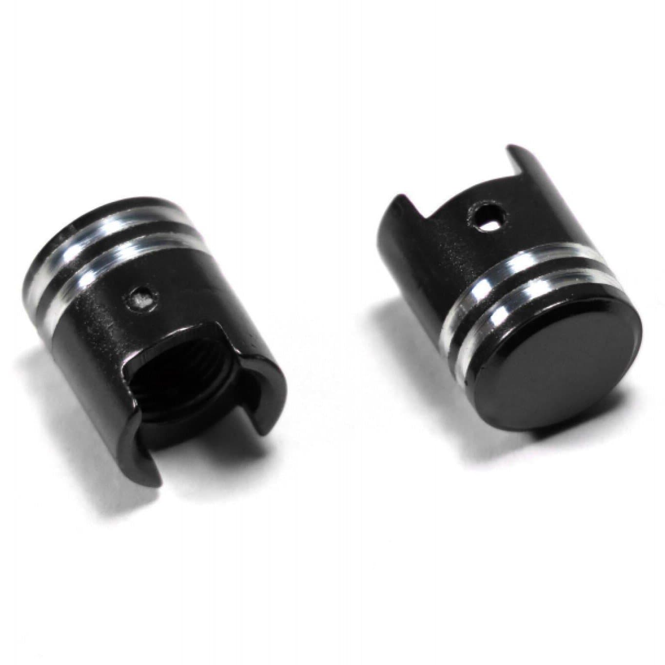 Bouchons Valves Noir, Rouge, Doré ou Alu list: Noir|Noir|Gris|Rouge|Or