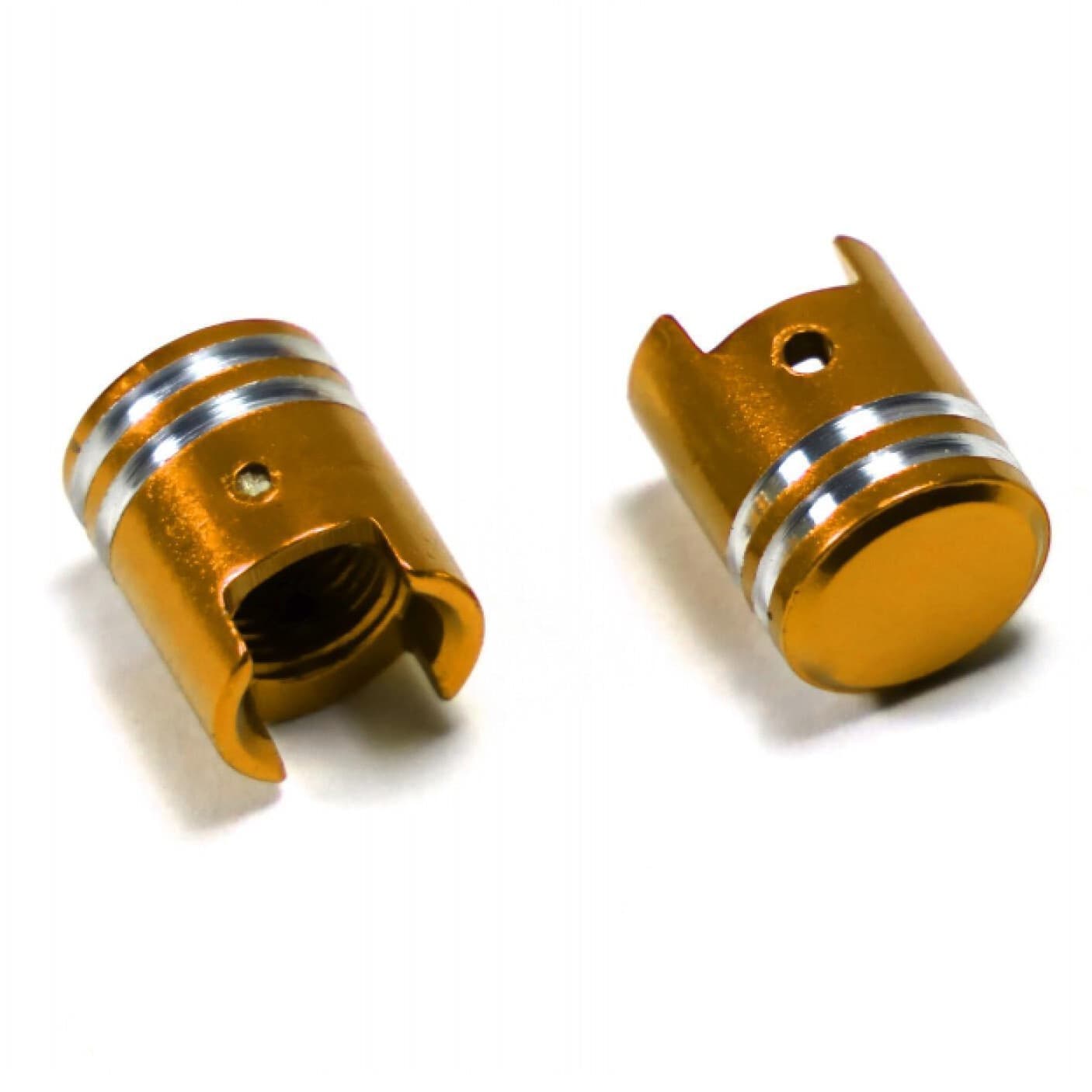 Bouchons Valves Noir, Rouge, Doré ou Alu list: Or|Noir|Gris|Rouge|Or