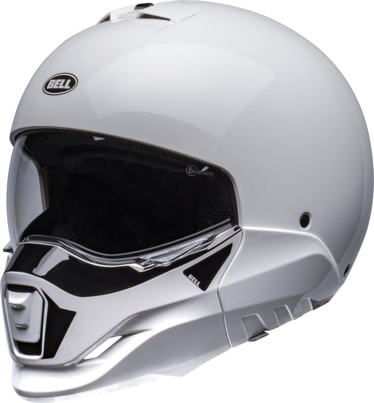 Casque Bell Broozer homologué ECE 22-06 list: Blanc Brillant|Noir|Blanc|Gris|Rouge