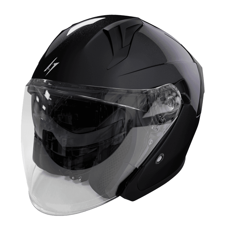 Casque Stormer Run list: Noir Brillant|Noir|Blanc