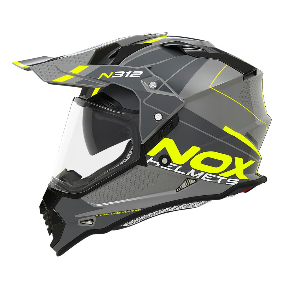 Casque Nox N312 Drone list: Gris Nardo / Jaune|Noir|Blanc|Gris|Rouge|Jaune|Vert|Bleu|Multicolore