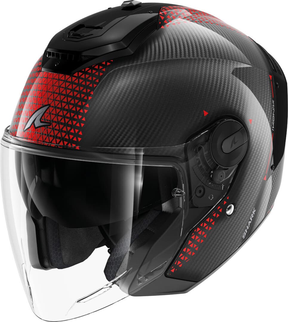 Casque Shark RS Jet Carbon list: Noir / Rouge|Carbone