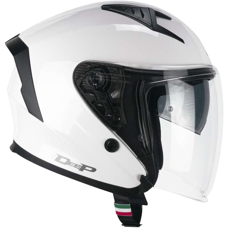 Casque Jet CGM 127A Deep list: Blanc|Noir|Blanc|Gris
