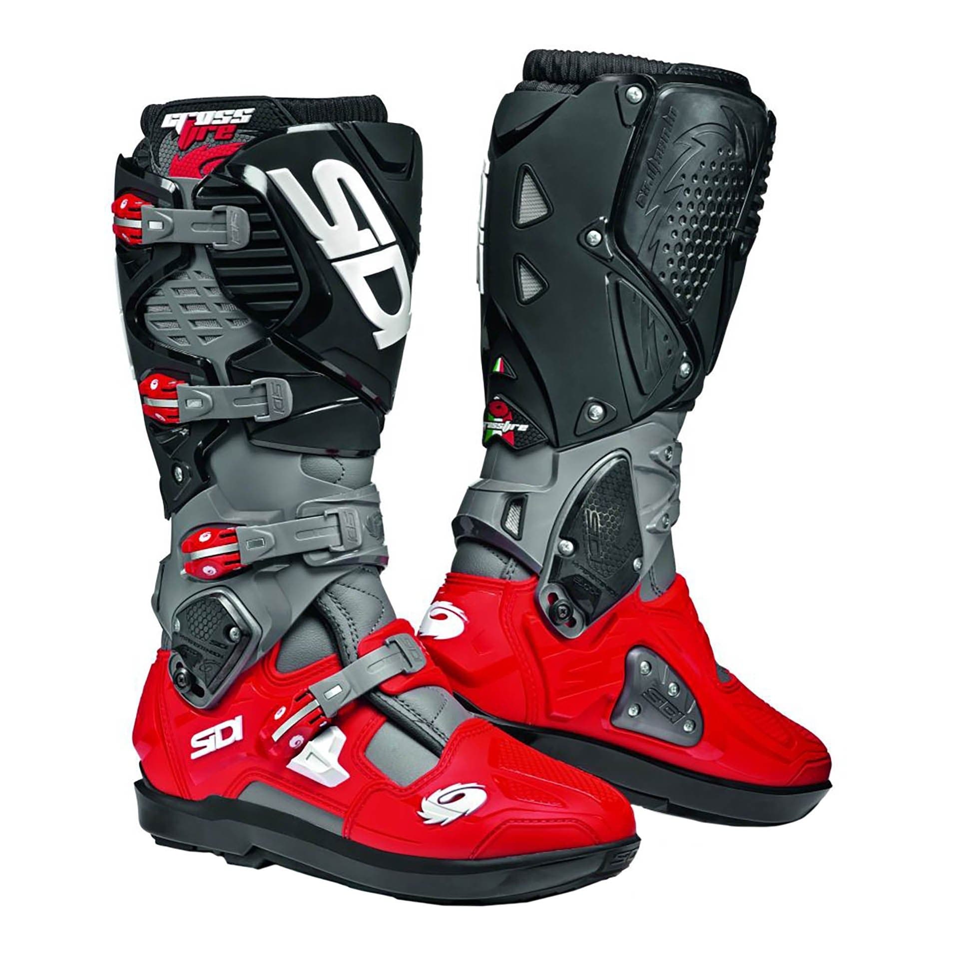 Bottes Moto Cross Sidi Crossfire 3 SRS list: Anthracite / Rouge|Noir|Blanc|Gris|Rouge|Jaune|Vert|Bleu|Multicolore
