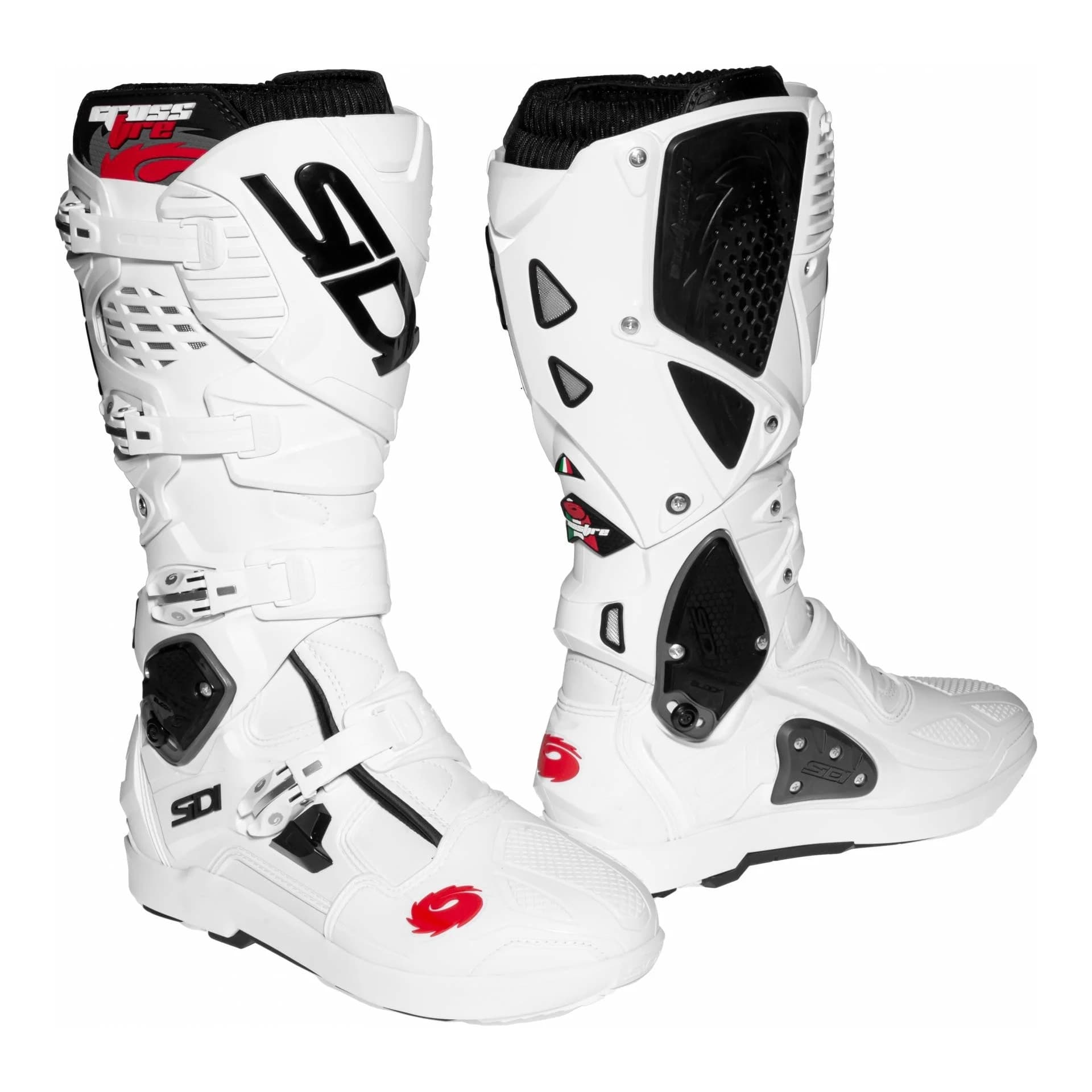 Bottes Moto Cross Sidi Crossfire 3 SRS list: Blanc|Noir|Blanc|Gris|Rouge|Jaune|Vert|Bleu|Multicolore