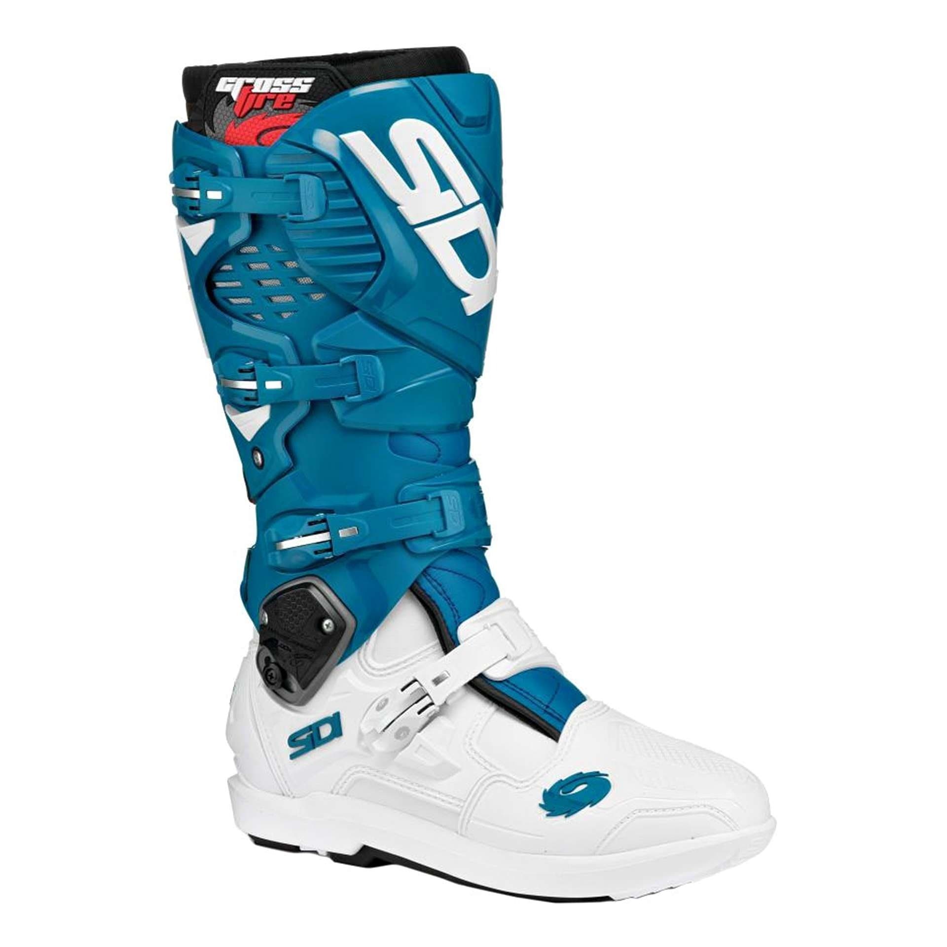 Bottes Moto Cross Sidi Crossfire 3 SRS list: Bleu / Blanc|Noir|Blanc|Gris|Rouge|Jaune|Vert|Bleu|Multicolore