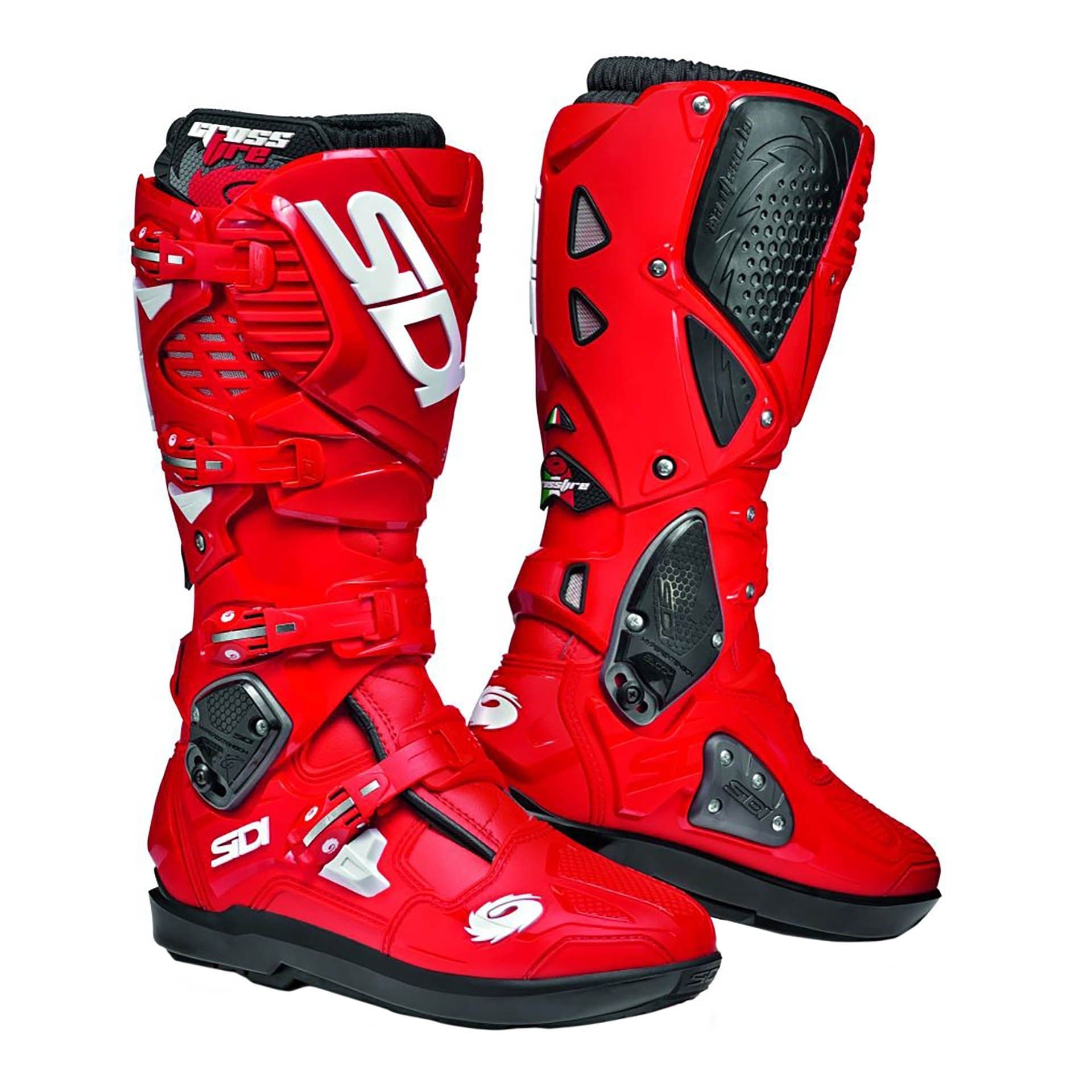Bottes Moto Cross Sidi Crossfire 3 SRS list: Rouge|Noir|Blanc|Gris|Rouge|Jaune|Vert|Bleu|Multicolore