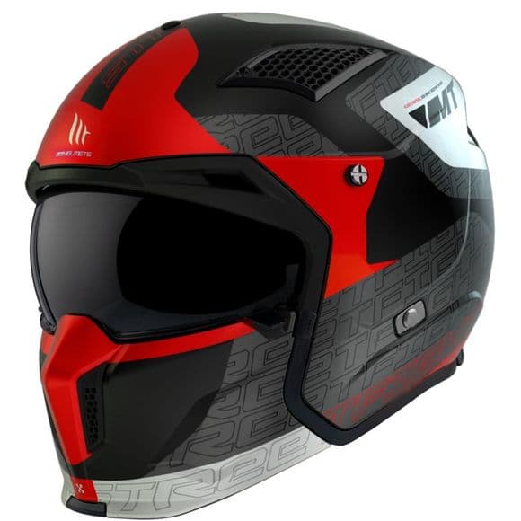 Casque MT-Helmets Streetfighter SVs Totem list: Noir / Rouge|Noir|Gris|Rouge|Orange|Jaune|Vert|Bleu|Multicolore