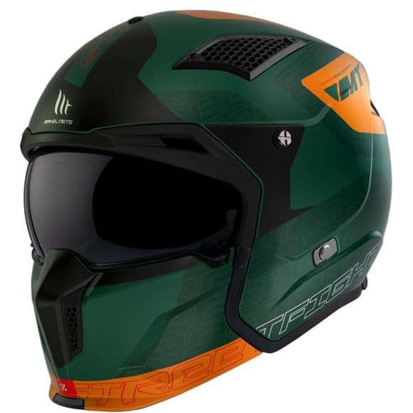 Casque MT-Helmets Streetfighter SVs Totem list: Vert|Noir|Gris|Rouge|Orange|Jaune|Vert|Bleu|Multicolore
