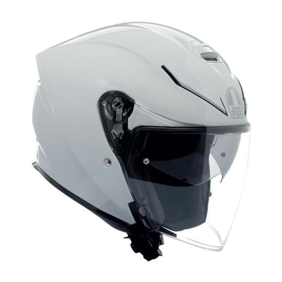 Casque AGV K5 Jet Evo Mono - Homologué ECE 22.06 list: Blanc|Noir|Blanc|Gris