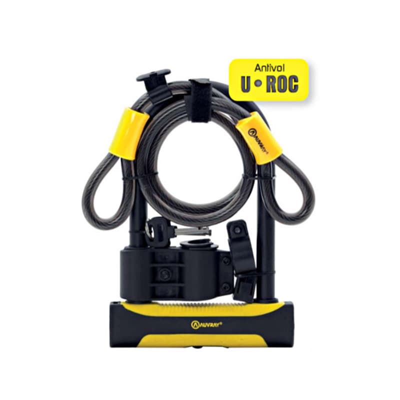 Antivol Auvray U ROC Vélo + Support 180 X 245 D14 CB 100 D12