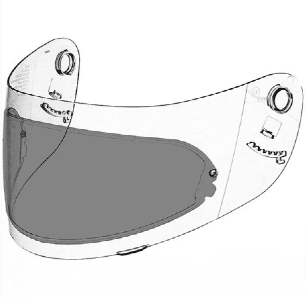 Pinlock LS2 pour Casque Moto FF351, FF352, FF322, FF386