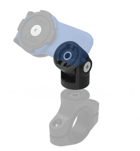 Adaptateur coudé pour support Quad-Lock Moto Noir