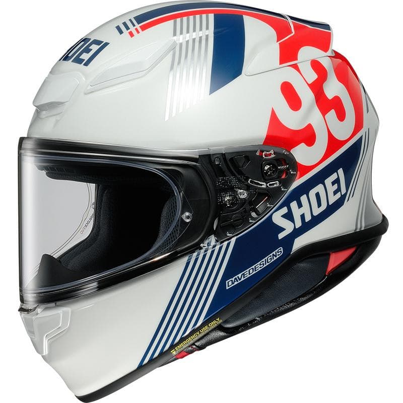 Casque Shoei NXR 2 MM93 Retro list: Bleu Blanc Rouge|Blanc|Rouge|Bleu|Multicolore