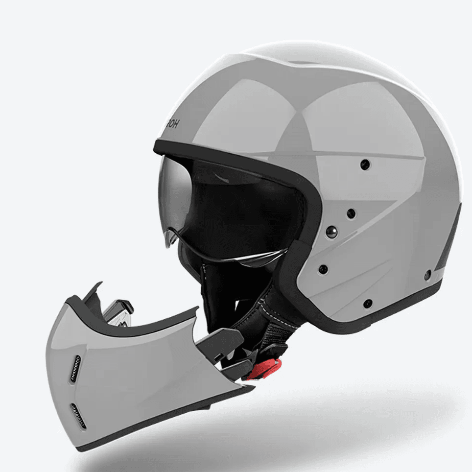 Casque Jet Airoh J 110 list: Gris Ciment|Noir|Blanc|Gris