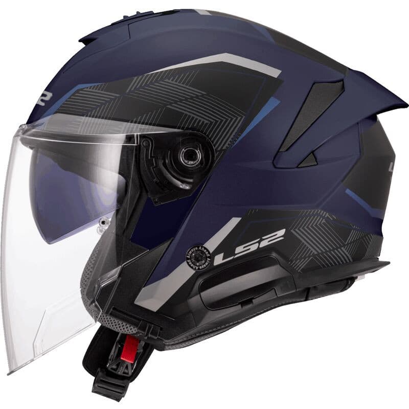 Casque LS2 Verso 2 Air list: Bleu Mat|Gris