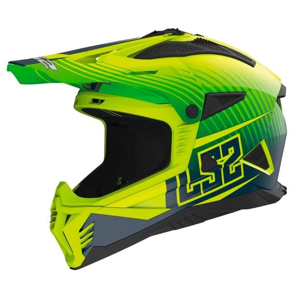 Casque Cross MX708 LS2 Fast 2 Duke list: Vert|Noir|Orange|Jaune|Vert